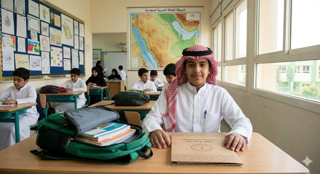 طالب داخل فصل